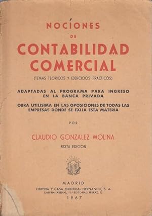 Imagen del vendedor de NOCIONES DE CONTABILIDAD COMERCIAL a la venta por Librera Vobiscum