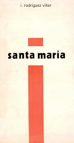 Seller image for SANTA MARIA for sale by Librera Vobiscum