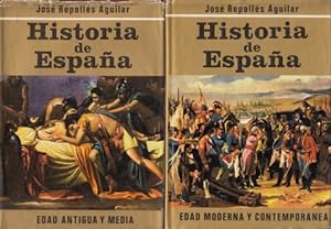 Seller image for HISTORIA DE ESPAA TOMOS I Y II. EDAD ANTIGUA Y MEDIA; EDAD MODERNA Y CONTEMPORNEA for sale by Librera Vobiscum