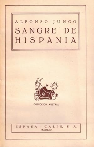 Immagine del venditore per Sangre de Hispania venduto da Librera Vobiscum