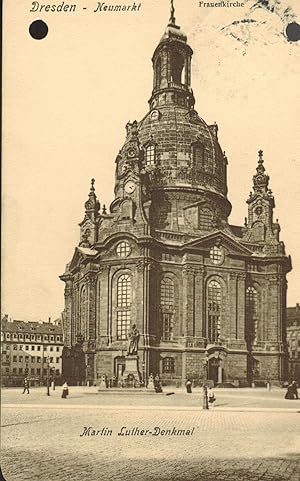 Seller image for Dresden - Neumarkt. Frauenkirche / Martin-Luther-Denkmal for sale by Paderbuch e.Kfm. Inh. Ralf R. Eichmann