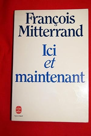 Image du vendeur pour ICI ET MAINTENANT mis en vente par Librairie RAIMOND