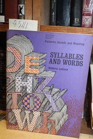 Image du vendeur pour Syllables And Words. Patterns, Sounds and Meaning. Annotated Teacher's Edition. mis en vente par Princeton Antiques Bookshop