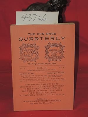 Image du vendeur pour June 1911, Vol. 2, No. 3 The Our Race Quarterly mis en vente par Princeton Antiques Bookshop