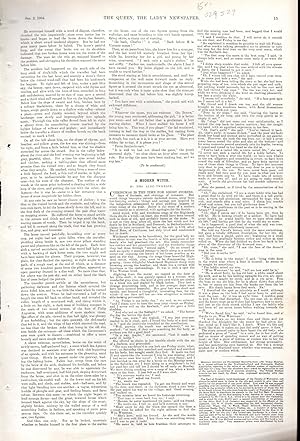 Imagen del vendedor de PRINT: "A Modern Witch".1st Appearance short short story from The Queen, The Lady's Newspaper and Court Chronicle; January 2, 1904 a la venta por Dorley House Books, Inc.