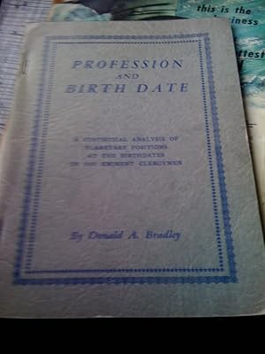 Profession and Birth Date