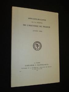 Bild des Verkufers fr Annuaire-Bulletin de la socit de l'histoire de France, anne 1988 zum Verkauf von Abraxas-libris