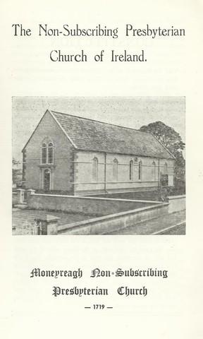 Imagen del vendedor de Moneyreagh Non-Subscribing Presbyterian Church 1719. a la venta por Saintfield Antiques & Fine Books