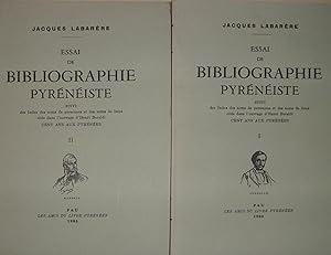 Essai de bibliographie pyrénéiste Suivi des Index des noms de personnes et des noms de lieux cité...