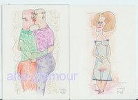 Imagen del vendedor de TWO ORIGINAL DRAWINGS a la venta por Alta-Glamour Inc.