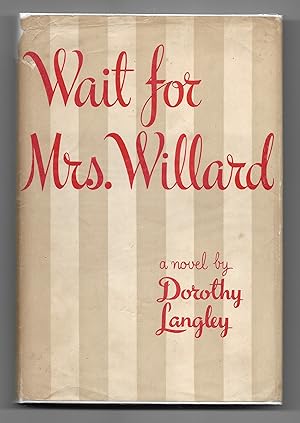 Imagen del vendedor de Wait for Mrs Willard a la venta por The Bookshop at Beech Cottage