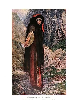 Seller image for Madame Emma Calve As Carmen, Color Illustration for sale by Legacy Books II