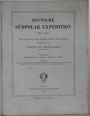 Deutsche Südpolar-Expedition 1901-1903. Band 07, Heft 2: (Bakteriologie, Chemie, Hygiene, Sport)....