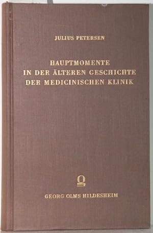 Seller image for Hauptmomente in der lteren Geschichte der medicinischen Klinik. for sale by Antiquariat  Braun