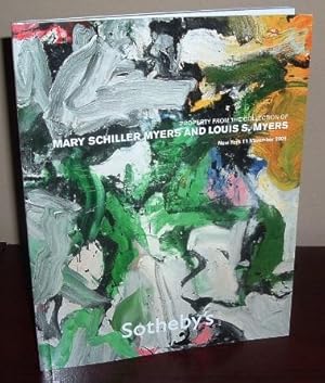 Sotheby's Auction Catalog: Property from the Collection of Mary Schiller Myers and Lousi S. Myers...