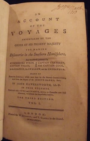 An account of the voyages undertaken by the order of His present Majesty for making discoveries i...