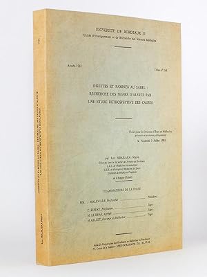 Seller image for Disettes et famines au Sahel : recherche des signes d'alerte par une tude rtrospective des causes. Thse pour le doctorat en mdecine, prsente et soutenue publiquement le vendredi 3 juillet 1981. Universit de Bordeaux II for sale by Librairie du Cardinal