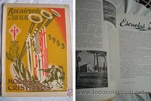 BOCAIRENTE 1953. Programa de fiestas a San Blas. Moros y Cristianos