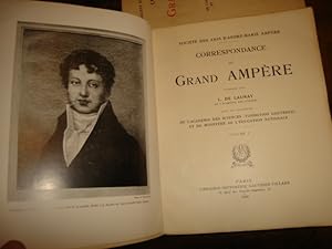 Seller image for Correspondance du Grand Ampre. for sale by Librairie FAUGUET