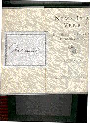 Seller image for **SIGNED** NEWS IS A VERB: journalism at the end of the twentieth century for sale by ODDS & ENDS BOOKS