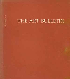 Seller image for The Art Bulletin (Volume LII, Number 3, September 1970) for sale by Diatrope Books