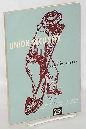 Imagen del vendedor de Union security a la venta por Bolerium Books Inc.