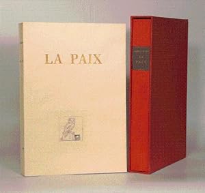 Seller image for LA PAIX. Traduction nouvelle de M. Louis MARTIN-CHAUFFIER. Gravures au burin par J.-E. LABOUREUR. for sale by LIBRAIRIE RIC CASTRAN
