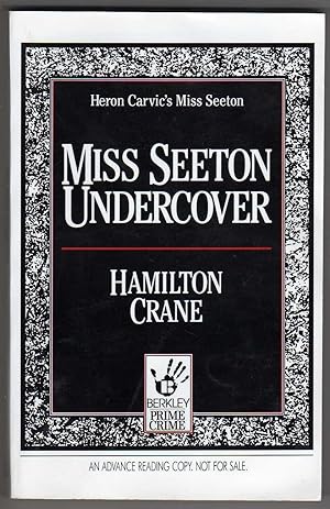 Seller image for Miss Seeton Undercover [COLLECTIBLE ADVANCE READING COPY] for sale by Cameron-Wolfe Booksellers