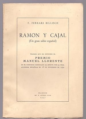 Seller image for RAMON Y CAJAL (UN GRAN SABIO ESPAOL) for sale by Libreria 7 Soles