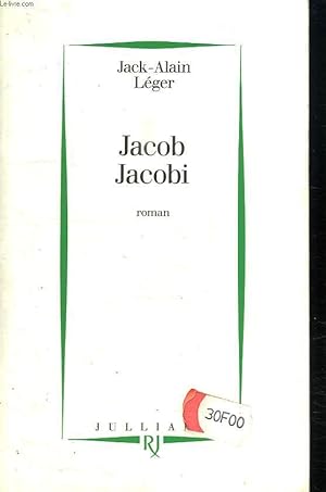 Image du vendeur pour JACOB JACOBI. mis en vente par Le-Livre