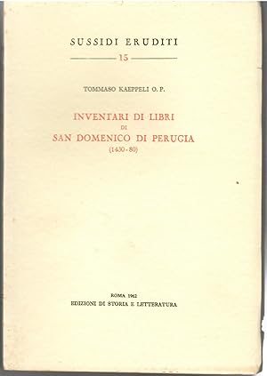 Inventari Di Libri Di San Domenico Di Perugia (1430-80)