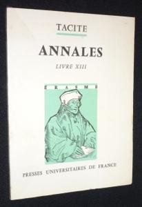 Bild des Verkufers fr Annales. Livre XIII zum Verkauf von Abraxas-libris