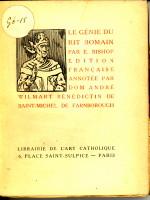 Le génie du rit romain