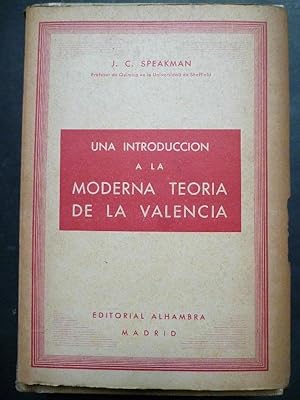 Image du vendeur pour Una Introduccin a la Moderna Teora de la Valencia. mis en vente par Carmichael Alonso Libros