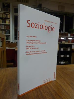 Soziologie - Forum der Deutschen Gesellschaft für Soziologie, Jahrgang 39, Heft 1,