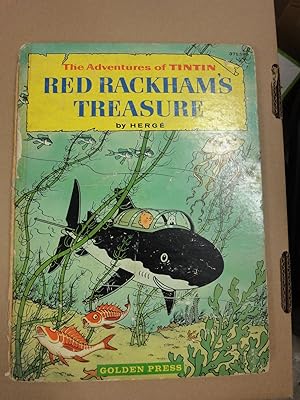 The Adventures of Tintin: Red Rackham's Treasure- 1st and only American Edition from Golden Press