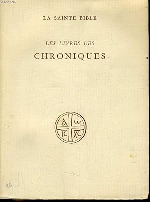 Bild des Verkufers fr LA SAINTE BIBLE : LE LIVRE DES CHONIQUES zum Verkauf von Le-Livre