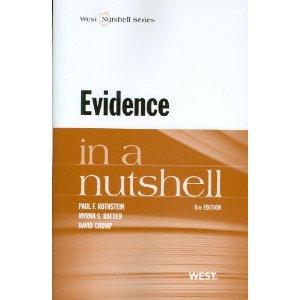 Seller image for Law in a Nutshell: Evidence for sale by BarristerBooks