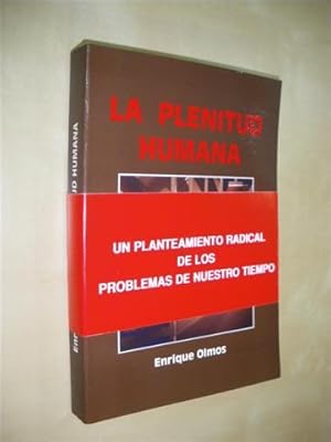 Imagen del vendedor de LA PLENITUD HUMANA a la venta por LIBRERIA TORMOS