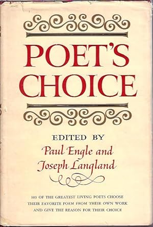 Image du vendeur pour Poet's Choice mis en vente par The Ridge Books