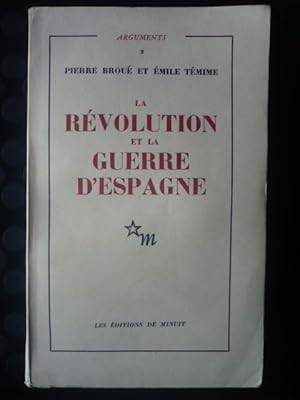 Seller image for La rvolution et la guerre d'Espagne for sale by D'un livre  l'autre