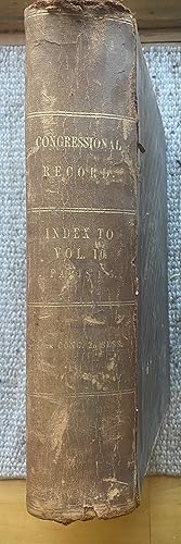 CONGRESSIONAL RECORD-INDEX TO VOL 10. 46 th CONGRESS SECOND SESSION.