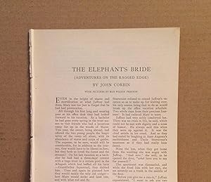 Bild des Verkufers fr Adventures On The Ragged Edge: The Elephant's Bride zum Verkauf von Legacy Books II