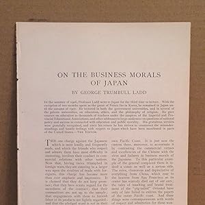 Seller image for On The Business Morals Of Japan for sale by Legacy Books II