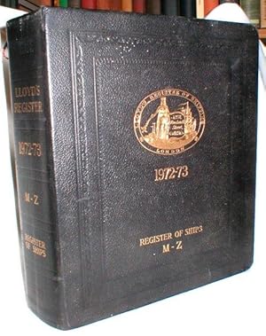 Register Book 1972-73; Register of Ships M-Z