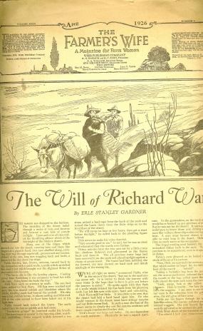 The Will Of Richard Ware. In The Farmer's Wife Magazine April 1926.