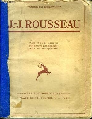 Imagen del vendedor de J.J Rousseau a la venta por Le-Livre