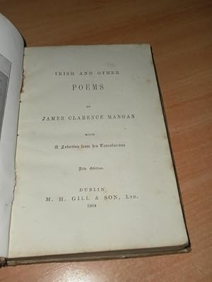 Bild des Verkufers fr Irish and Other Poems zum Verkauf von Dublin Bookbrowsers