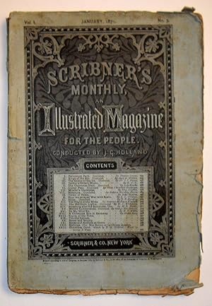 Bild des Verkufers fr Scribner's Monthly Magazine: An Illustrated Magazine for the People - January 1871 zum Verkauf von SF & F Books