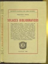Bild des Verkufers fr Solaces Bibliograficos zum Verkauf von The Book Collector, Inc. ABAA, ILAB
